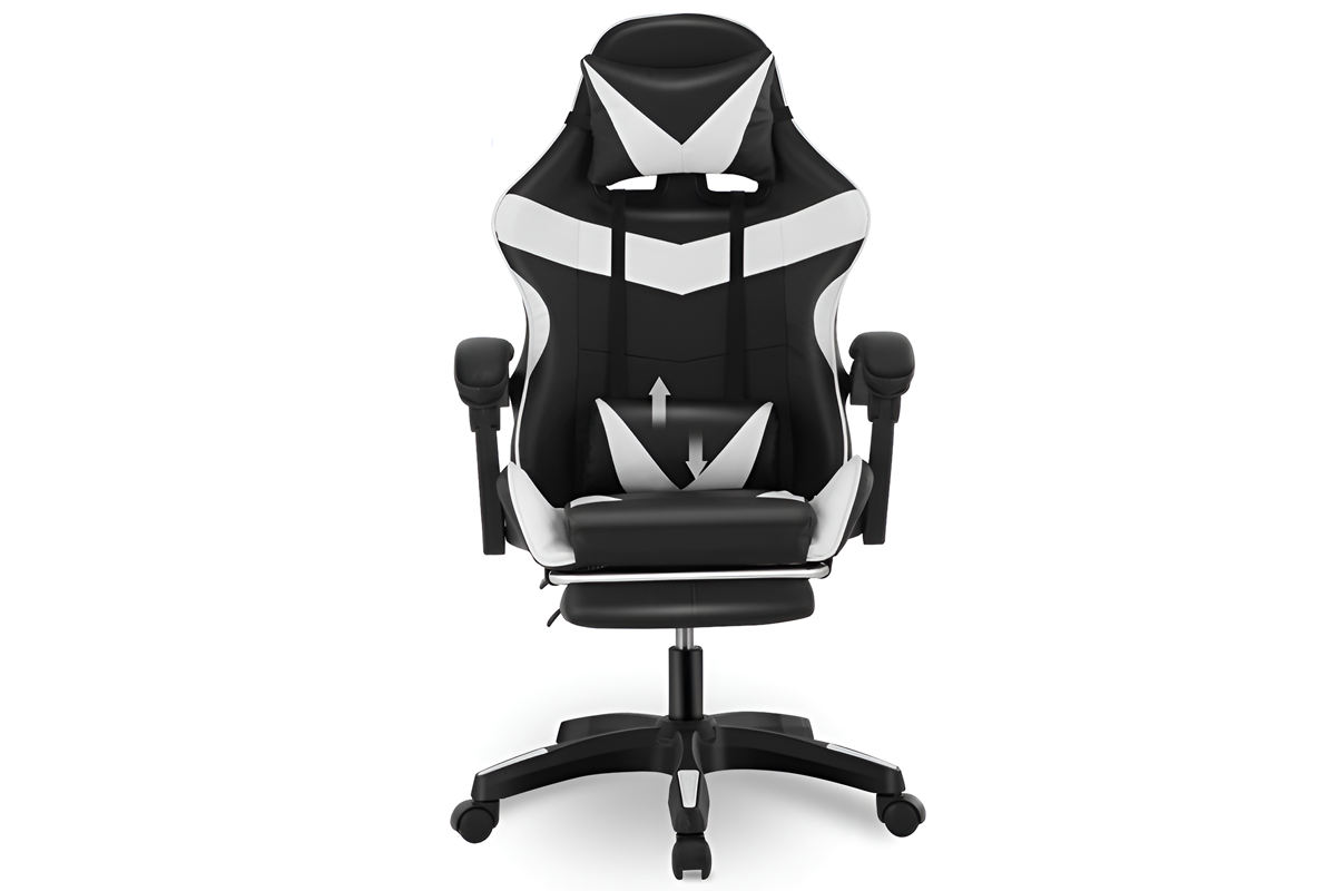 Ergonomic Gaming Chair with Footrest