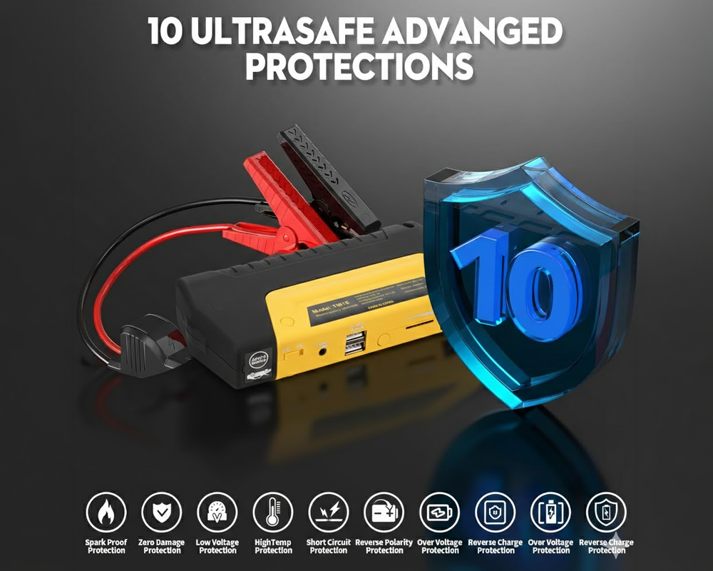 Super Power High Capacity Multi-Function Jump Starter