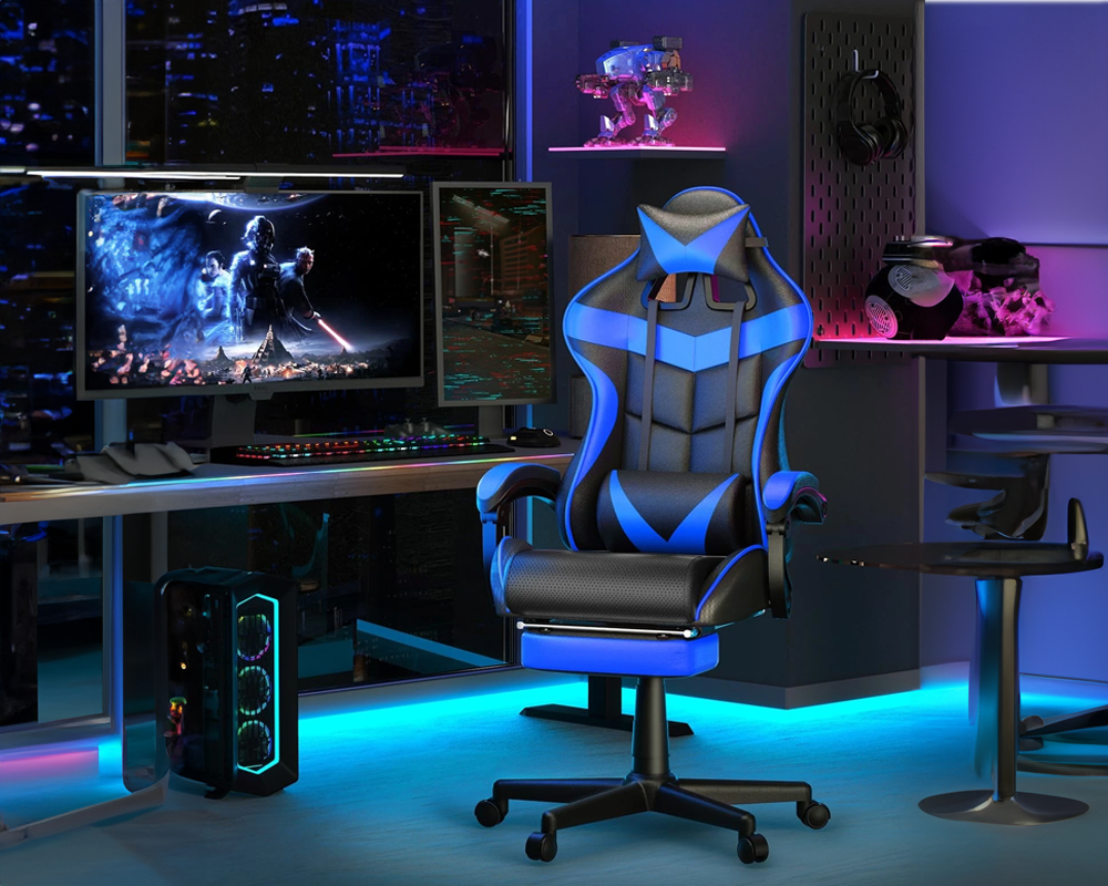 Gaming chair Home Office Chair - Blue