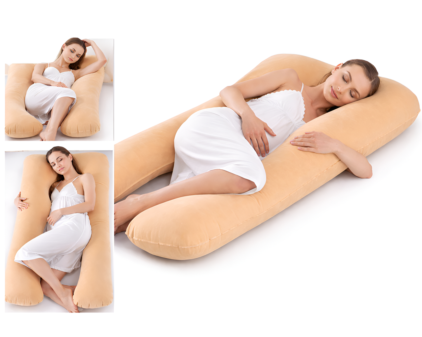 Pregnancy Pillow U Shape Maternity Pillow Full Body Support 100% Cotton Cover