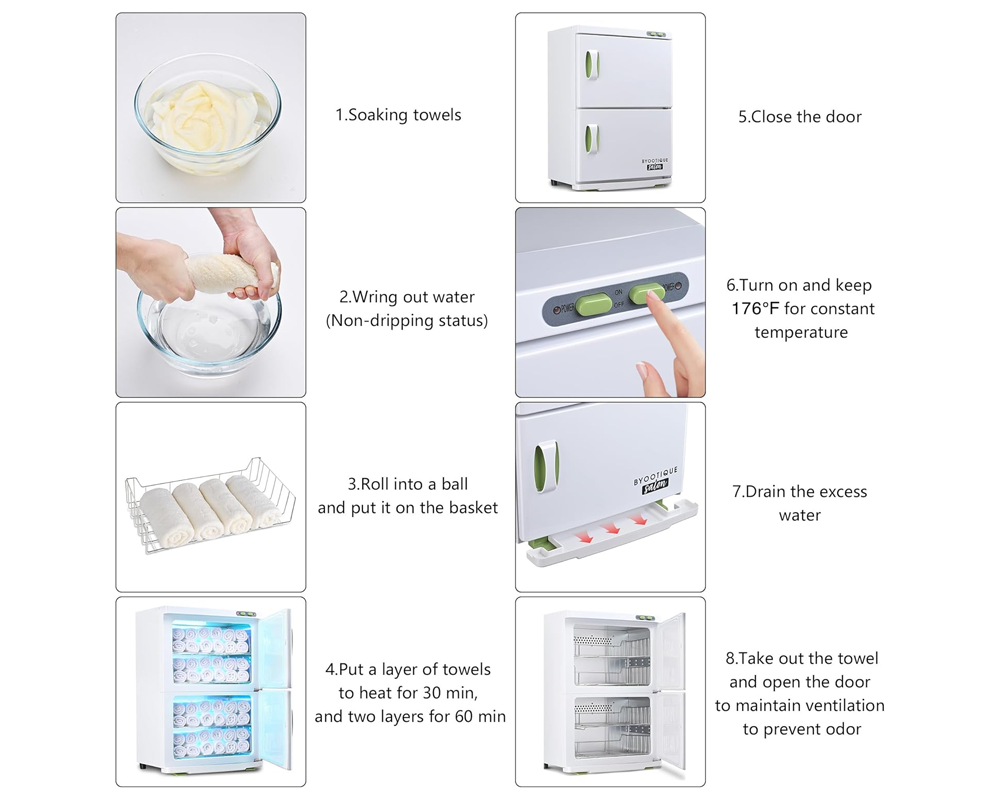 Towel Warmer 46L Cabinet – Spa Salon Sterilizer Towel Warmer UV