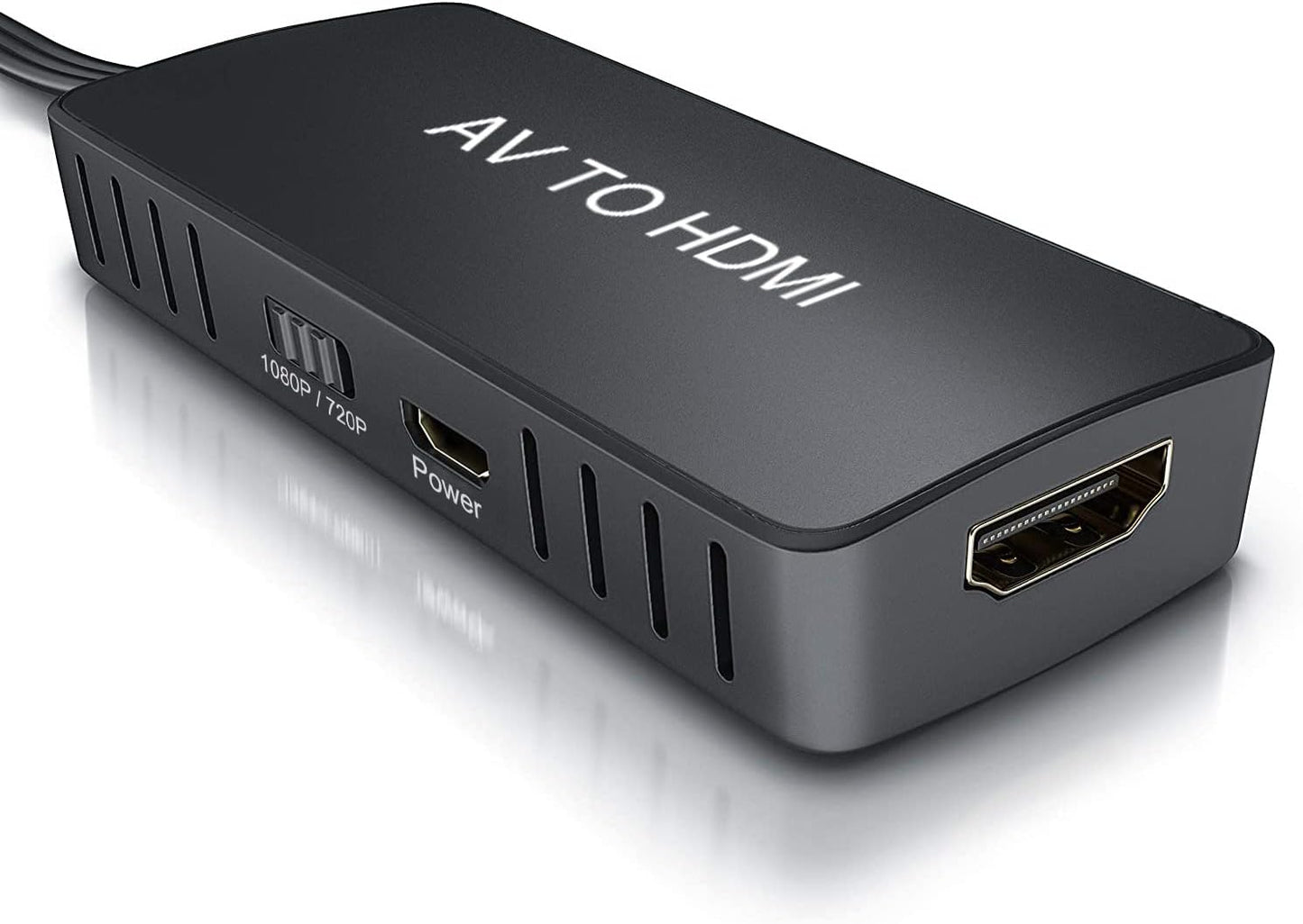 RCA TO HDMI - RCA TO HDMI (Supports PAL/NTSC) Compatible with Roku Streaming Stick, Fire Stick, Apple TV, DVD Players, Blu-ray Players, HD