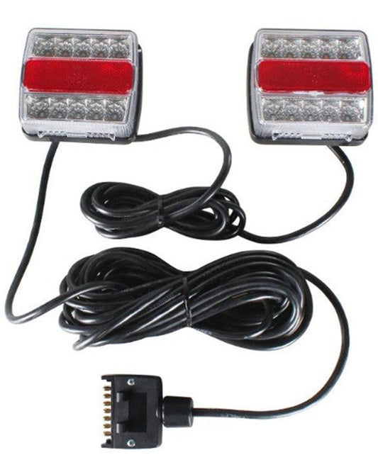 LED Trailer Tail Lights - High-Performance Waterproof and Durable for Vehicles, Universal Fit, Includes Wiring Harness