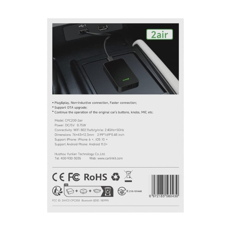 CarlinKit Wireless CarPlay and Android Auto Adapter