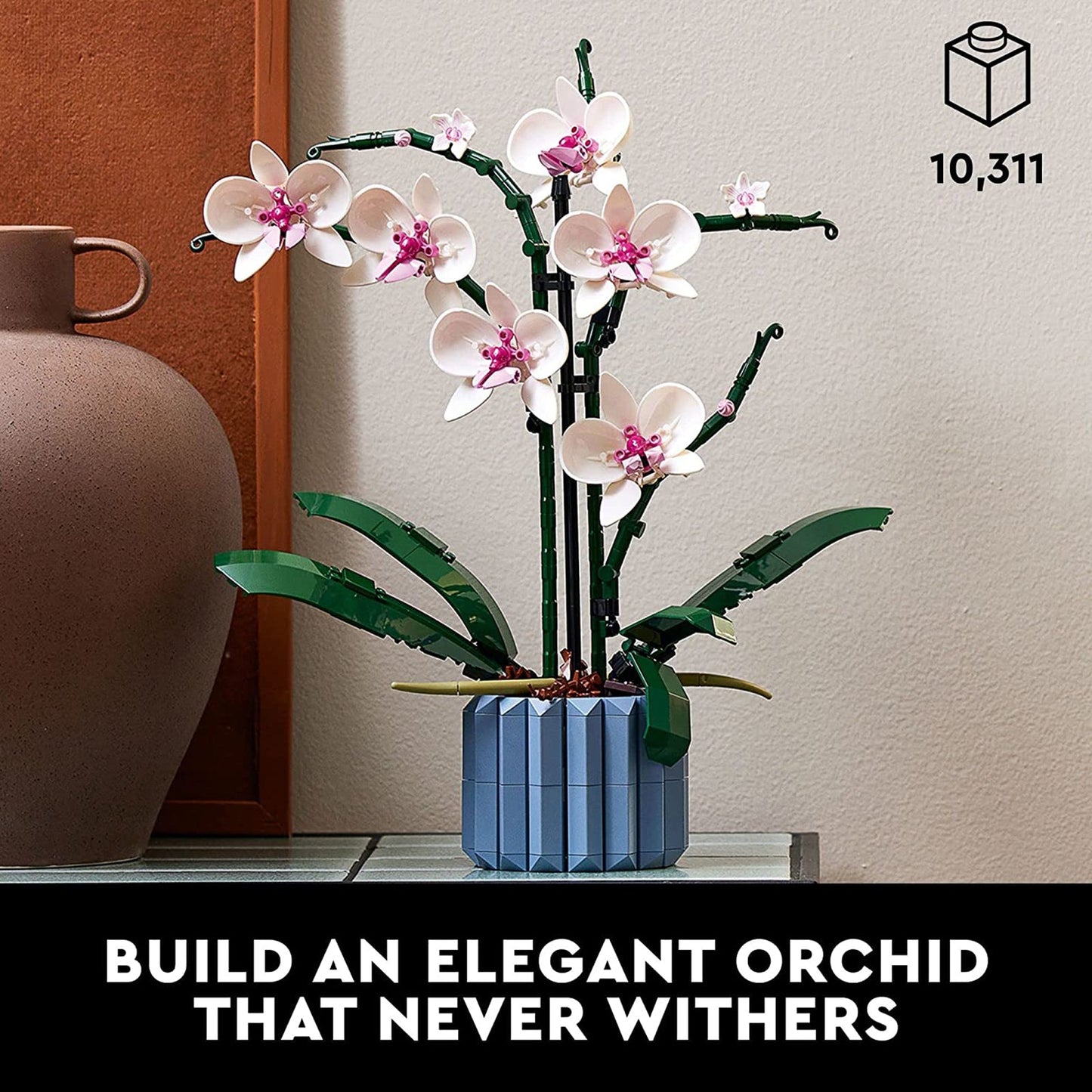 Orchid Artificial Flower Building Block Set