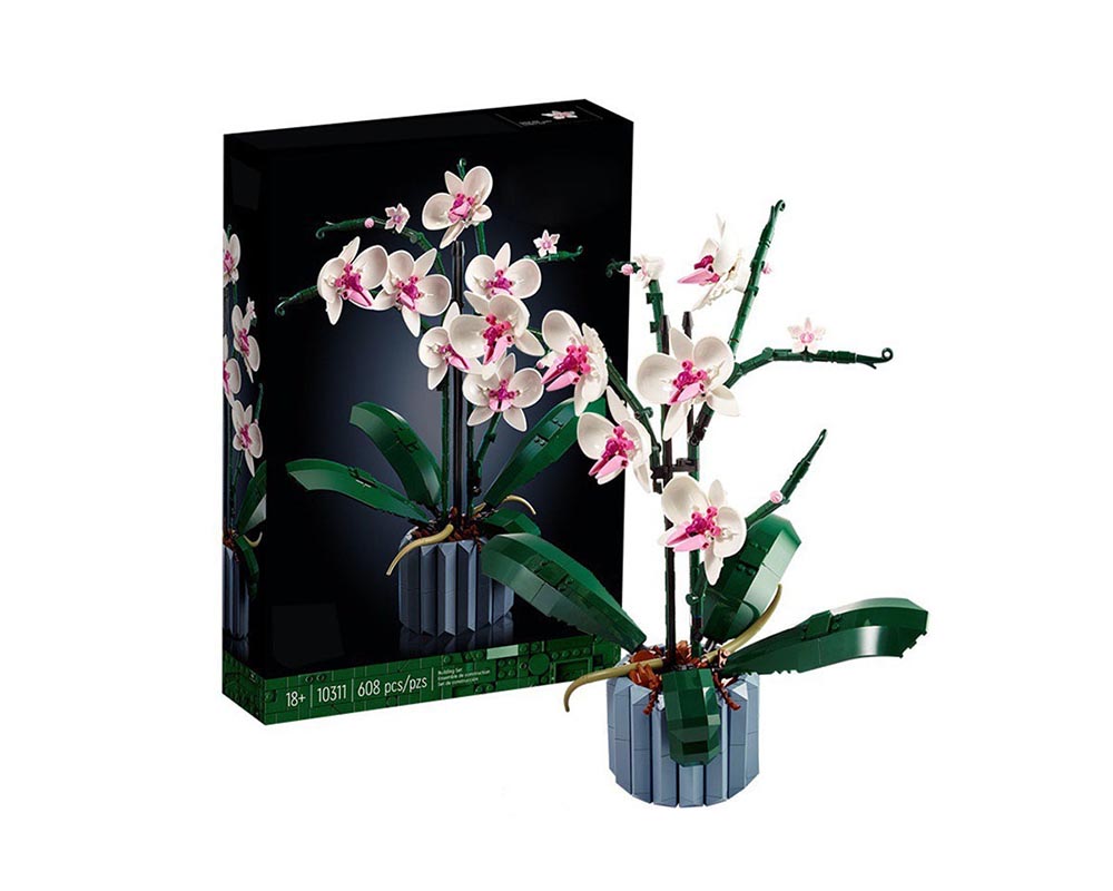 Orchid Artificial Flower Building Block Set