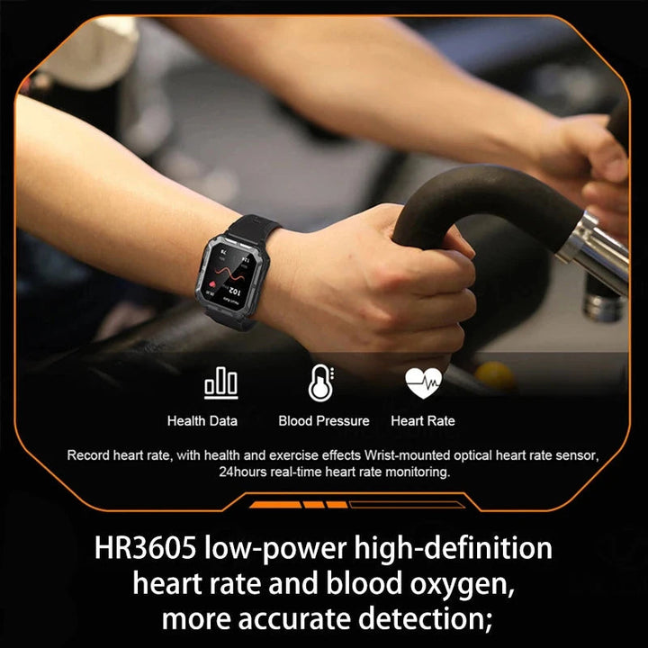 Military Smart Watch for Men – Rugged, Waterproof