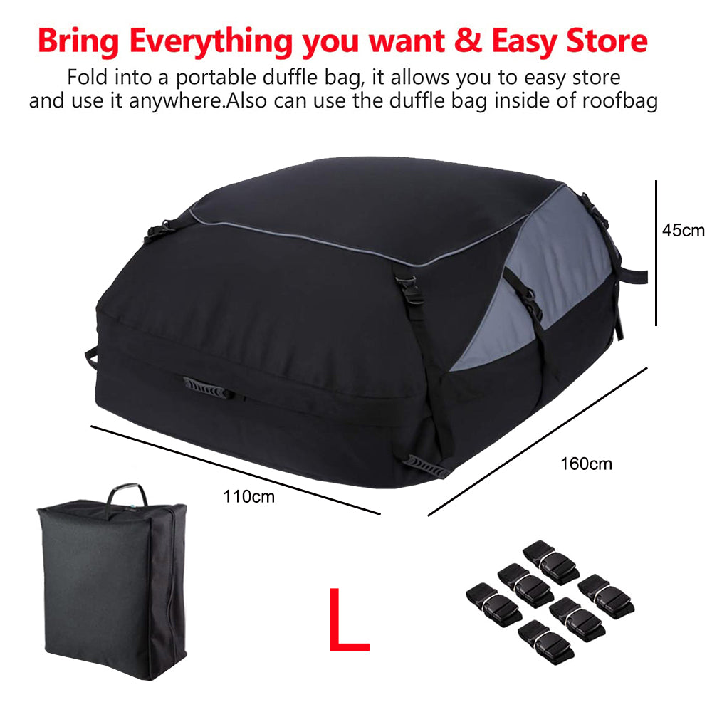 Rooftop Cargo Carrier – Waterproof Car Roof Storage Bag