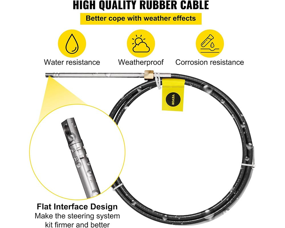 Boat Steering System – 16FT Marine Outboard Rotary Steering Kit