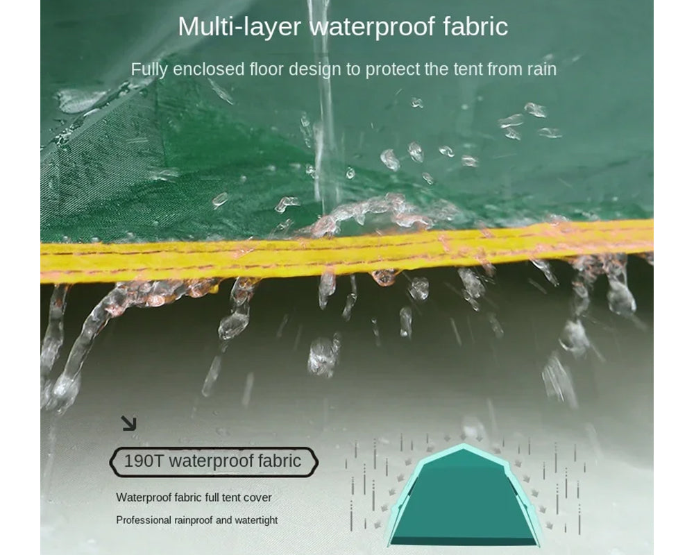 Instant Pop-Up Camping Tent – Double-Layer Waterproof Tent for Backpacking and Outdoor Adventures