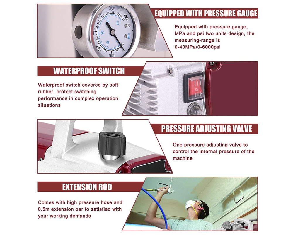 1700W Commercial Airless Paint Sprayer