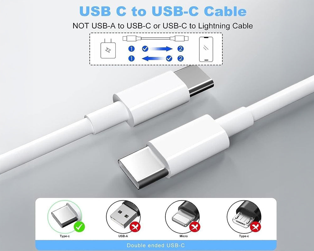 High Speed USB C Charger for MacBook Pro 140W Fast Charging with 2m Cable