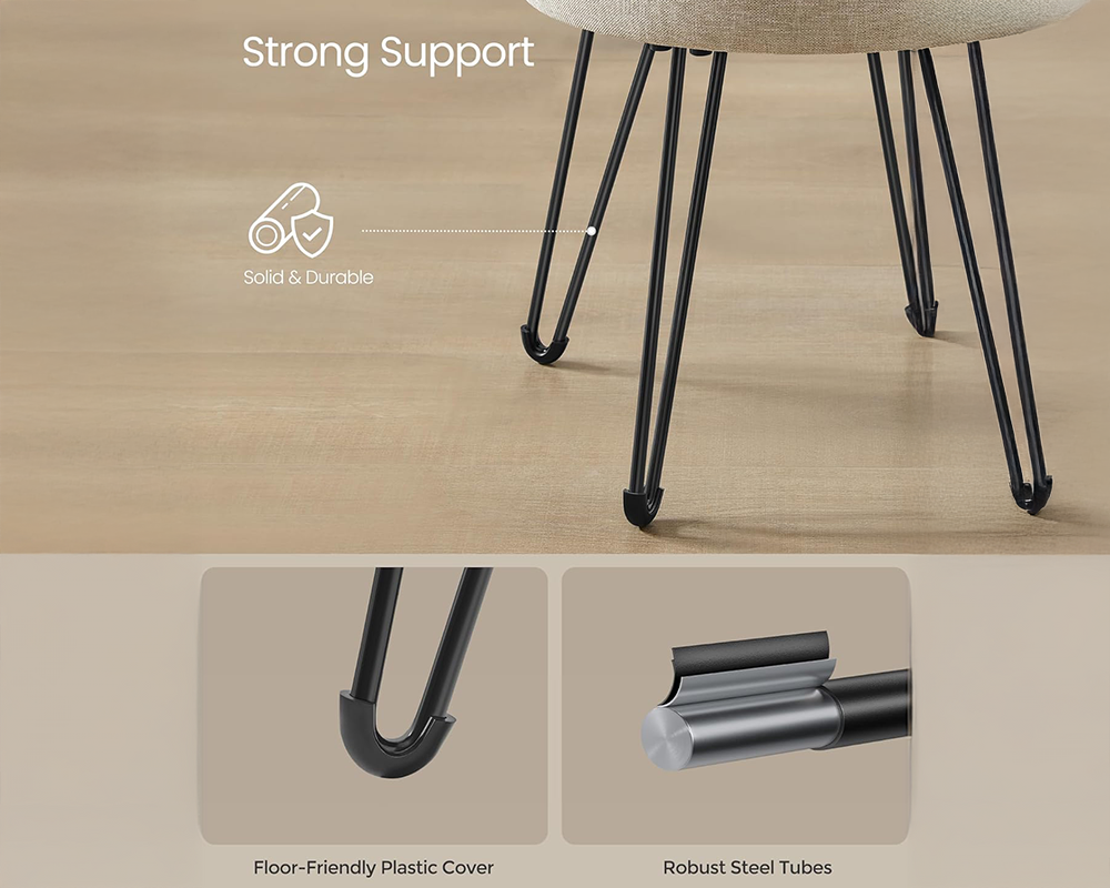 Ottoman Storage Foot Stool Vanity Stool