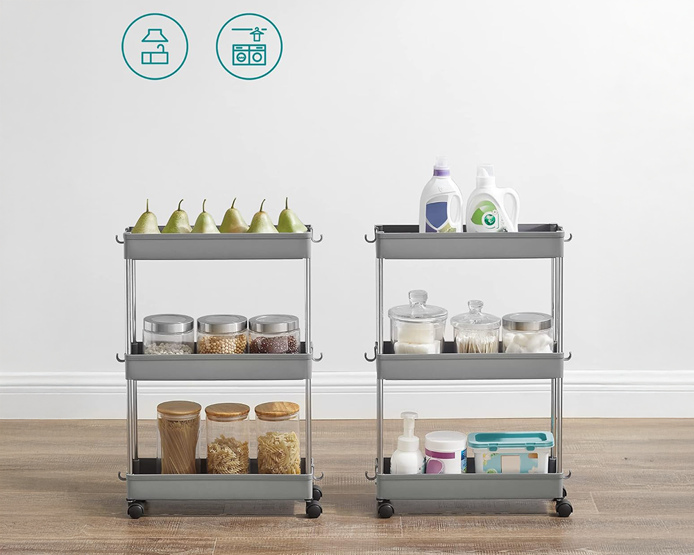 3-Tier Kitchen Storage Rack Storage Trolley
