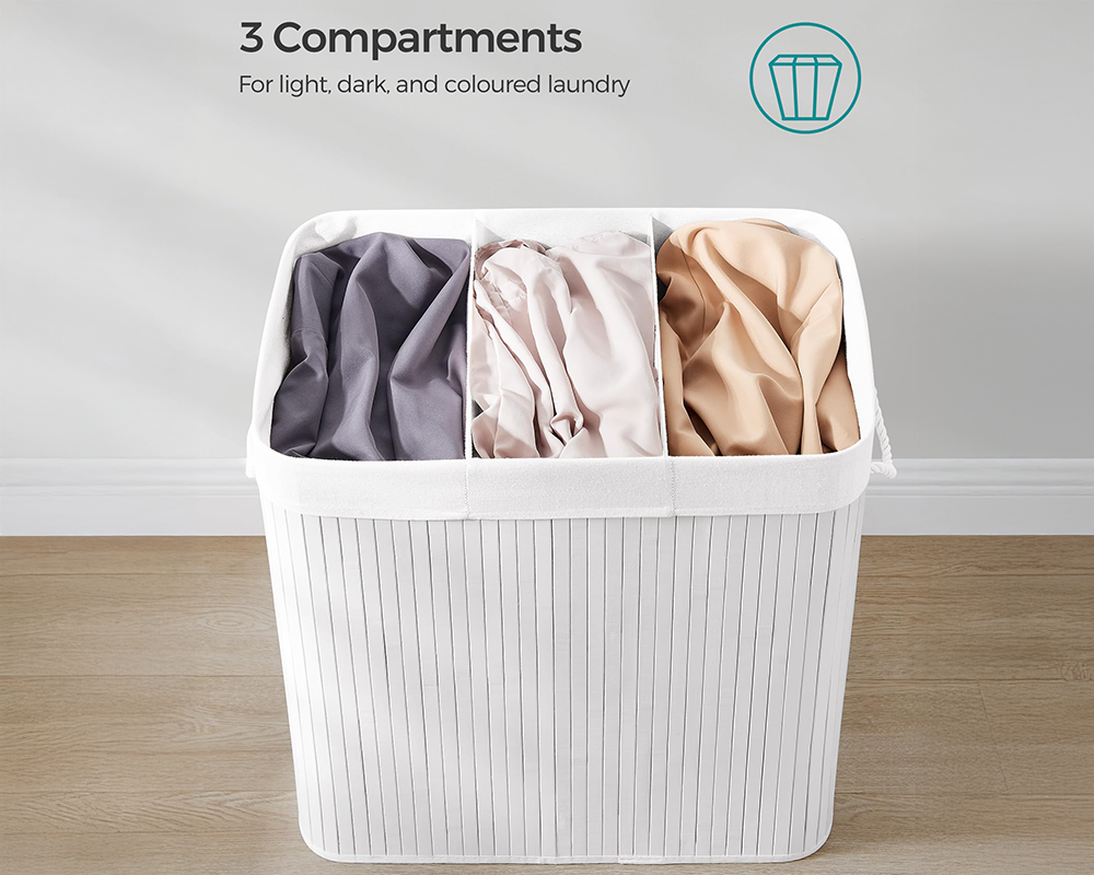 Laundry Hamper 150L Foldable Laundry Hamper with Lid & Liner