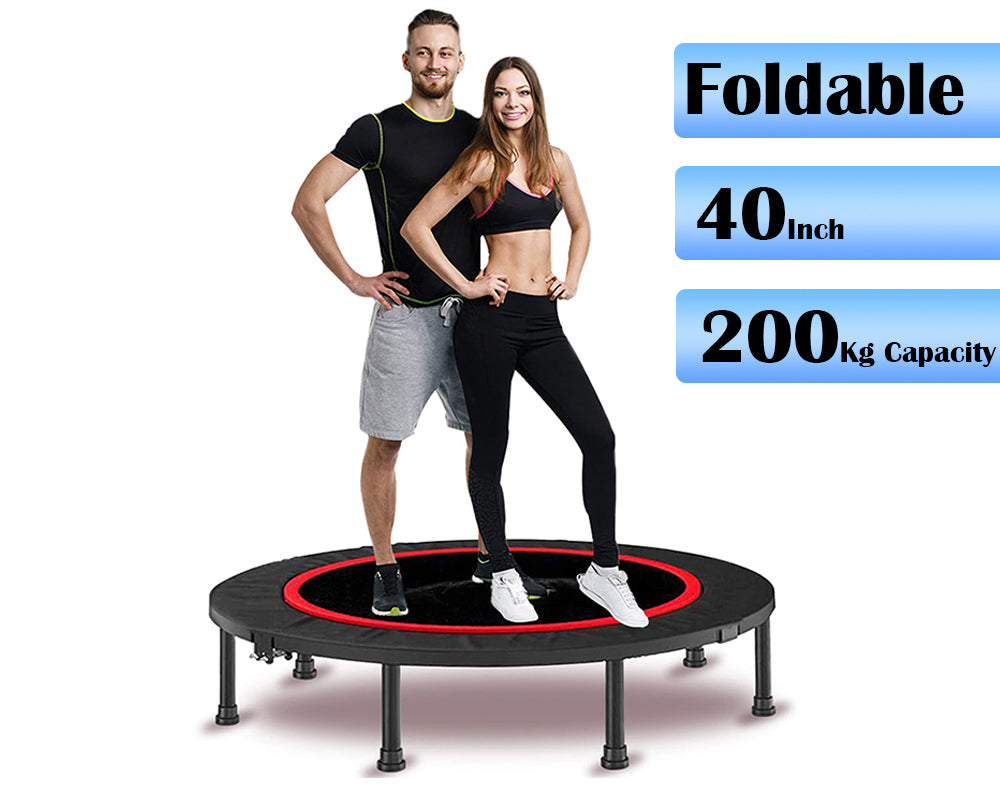 40'' Foldable Mini Trampoline Rebounder – Mini Trampoline Rebounder for Fitness