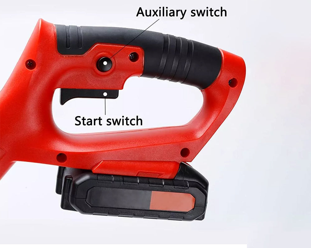 Electric Cordless 24V Lawnmower – Battery-Powered, Metal Blade, Telescopic Handle, Low Noise, Portable Weed Trimmer for Gardens & Farms