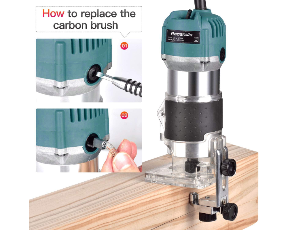 Wood Router 800W Electric Wood Router with 15 Bits for Cutting & Grooving
