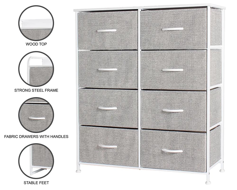 Modern Storage Chest Tall Boy Chest of Drawers
