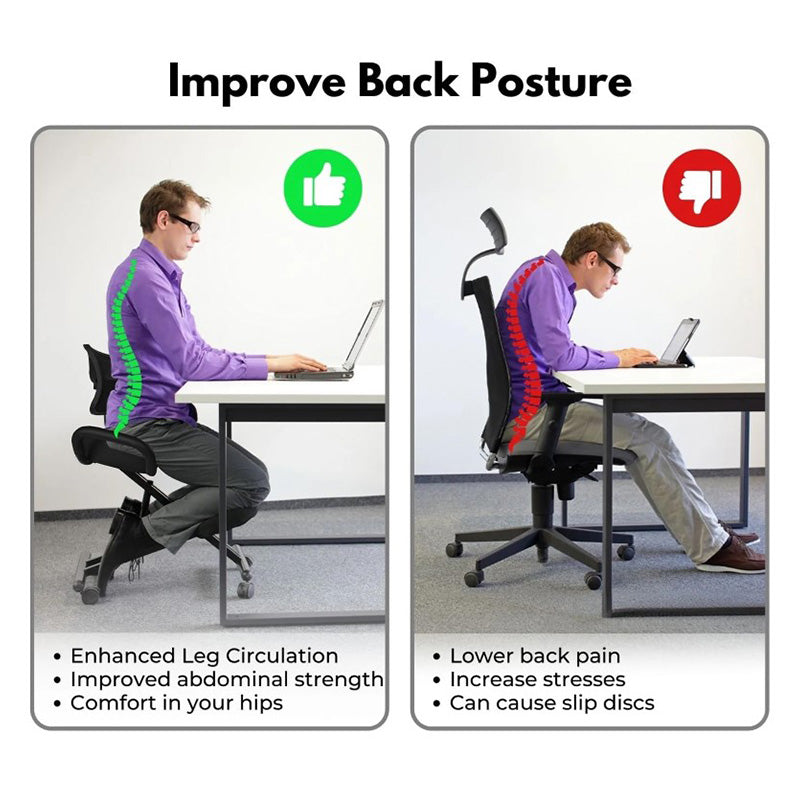 Ergonomic Kneeling Posture Chair with Backrest
