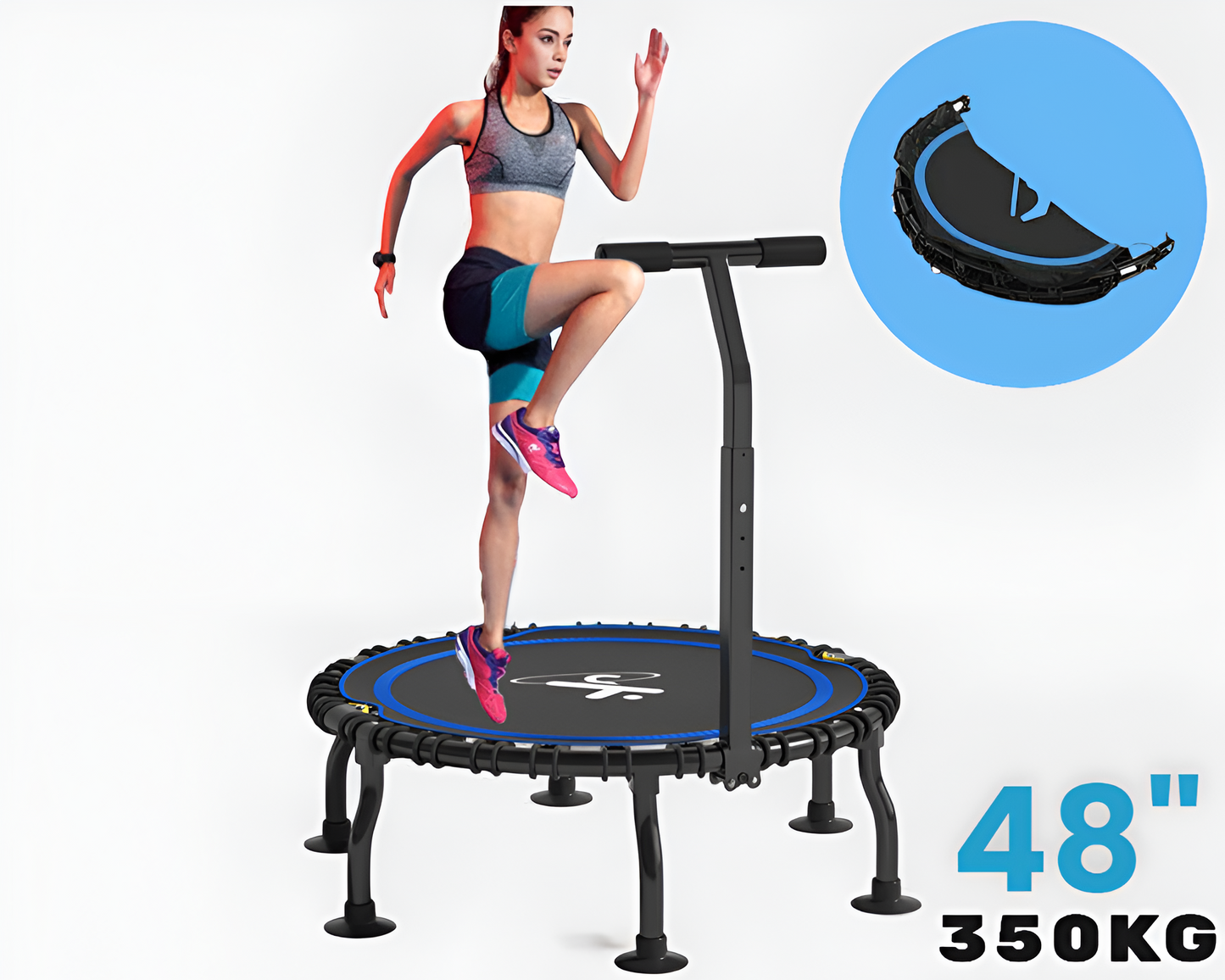 48" Foldable Trampoline Mini Rebounder