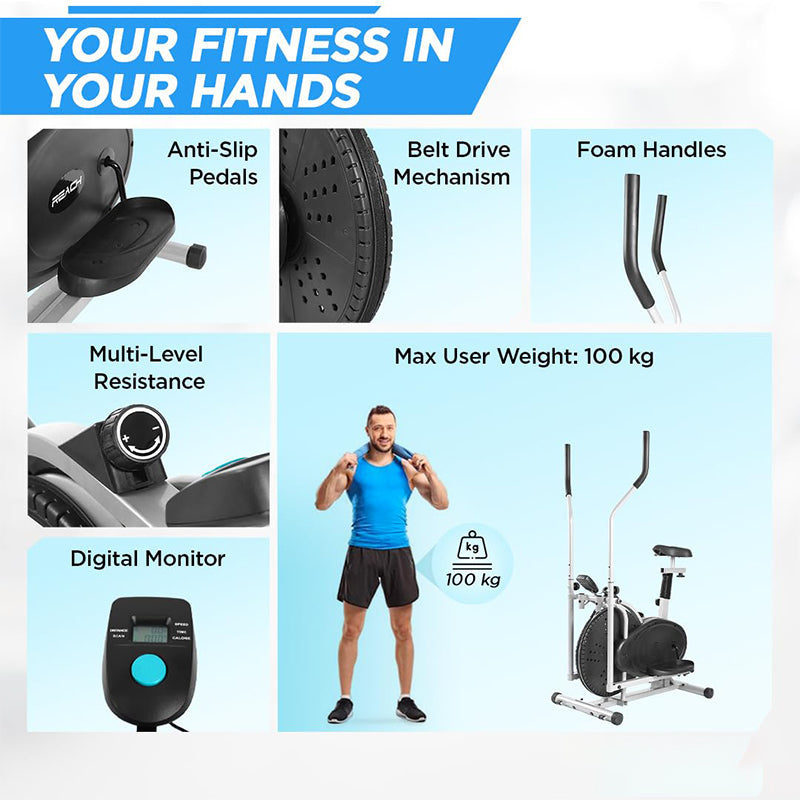Elliptical Exercise Machine – Total Body Elliptical Exercise Machine Trainer