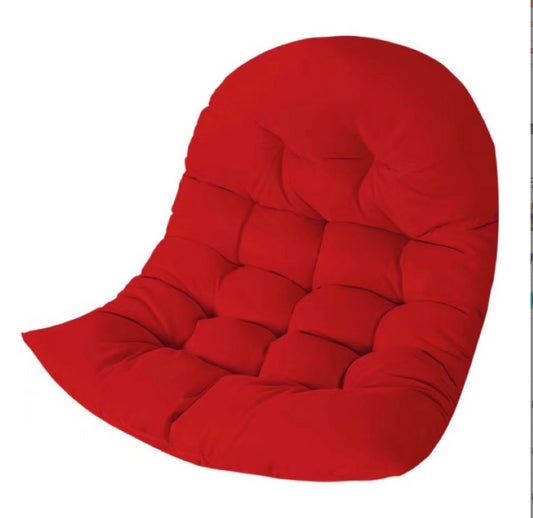 Hanging Chair Cushion | Cushion for Hanging Chair Patio Garden Hanging Basket Chair (Red)