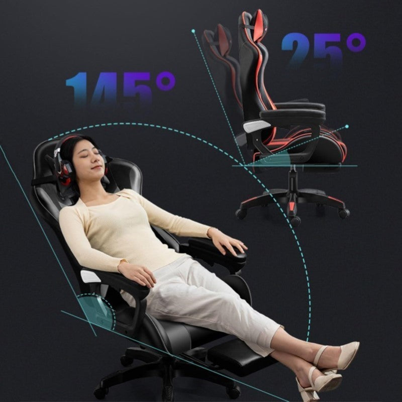 Gaming Chair with Footrest – Ergonomic Gaming Chair with High Back & Lumbar Support
