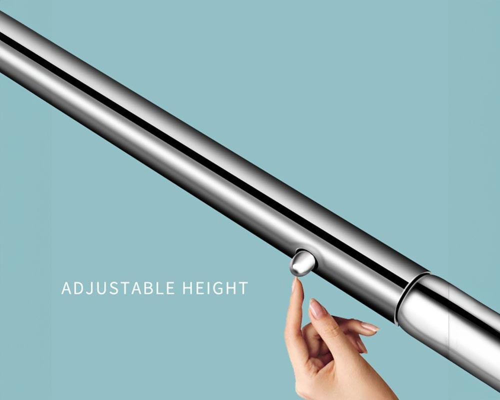 Heavy-Duty Clothes Garment Rack with Wheels – Extendable and Adjustable Clothing Rack for Home, Business