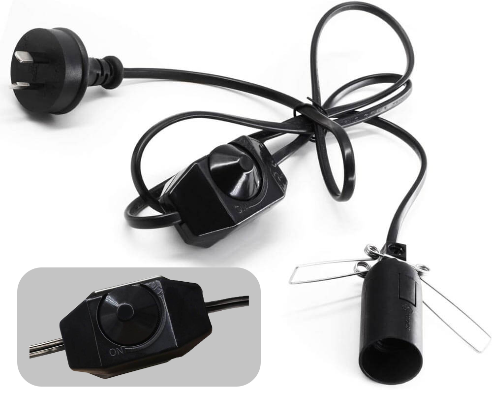 SALT LAMP CORD WITH DIMMER CONTROL