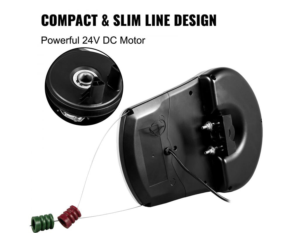 Garage Roller Door Opener - 800N Lift Force, 164ft Remote Control, 230V Electric Roller Gate Opener