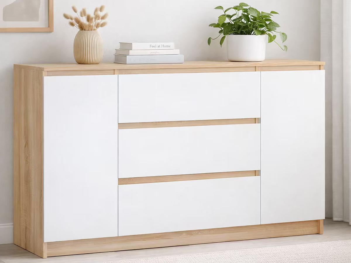 Modern Handle-Free Chest of Drawers – 140cm Storage Cabinet