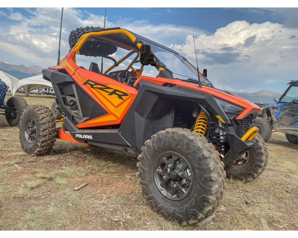 Offroad UTV Side Mirror Kit - Adjustable Rear View Mirrors for UTV, ATV, and Off-Road Vehicles