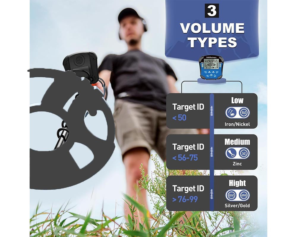 MD8010 Metal Detector with Waterproof Search Coil – Perfect for Beginners and Professionals