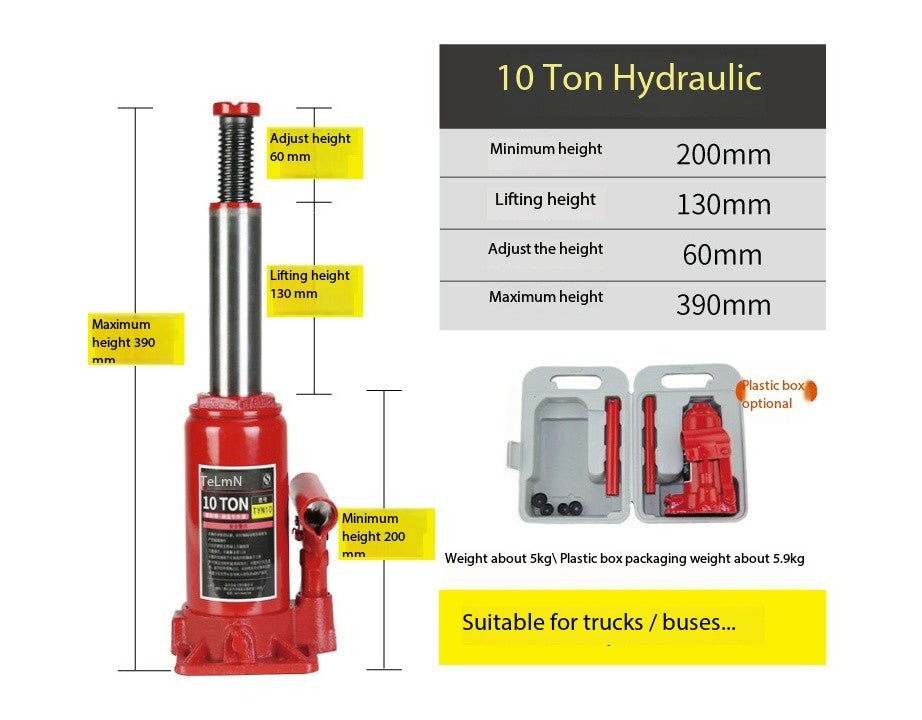 Vertical Hydraulic Jack 10 Ton