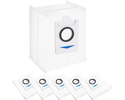 5 PCS Replacement Dust Bags for ECOVACS DEEBOT X1 OMNI, T10, T20, and T10 Omni