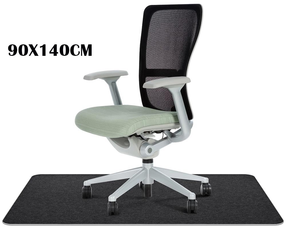 Chair Mat for Hardwood Floor 90X140cm Office Desk Floor Protector (Dark Grey) hard floor chair Mat