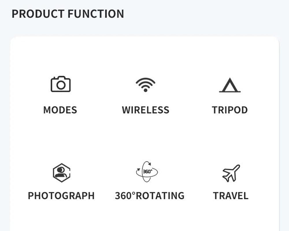 Extendable Selfie Stick with Tripod Stand and Detachable Bluetooth Remote Phone Tripod Stand