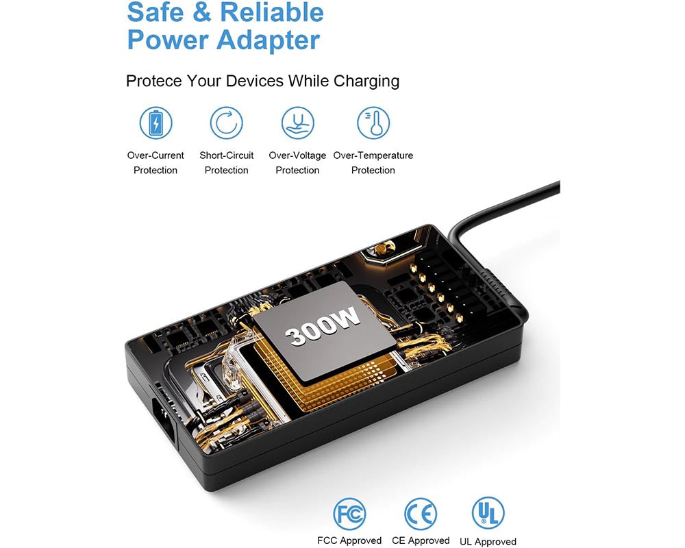 300W AC Power Adapter for Lenovo Legion ThinkPad Series