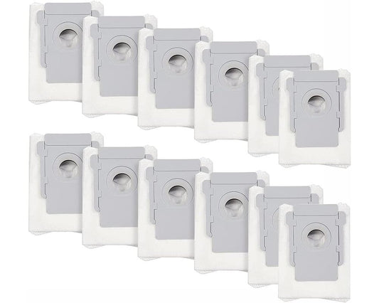 12 Pack Eco-Friendly Disposal Vacuum Dust Bags for iRobot Roomba i7/i7+, E5/E6, and s9 Series Dust Bags for iRobot Roomba