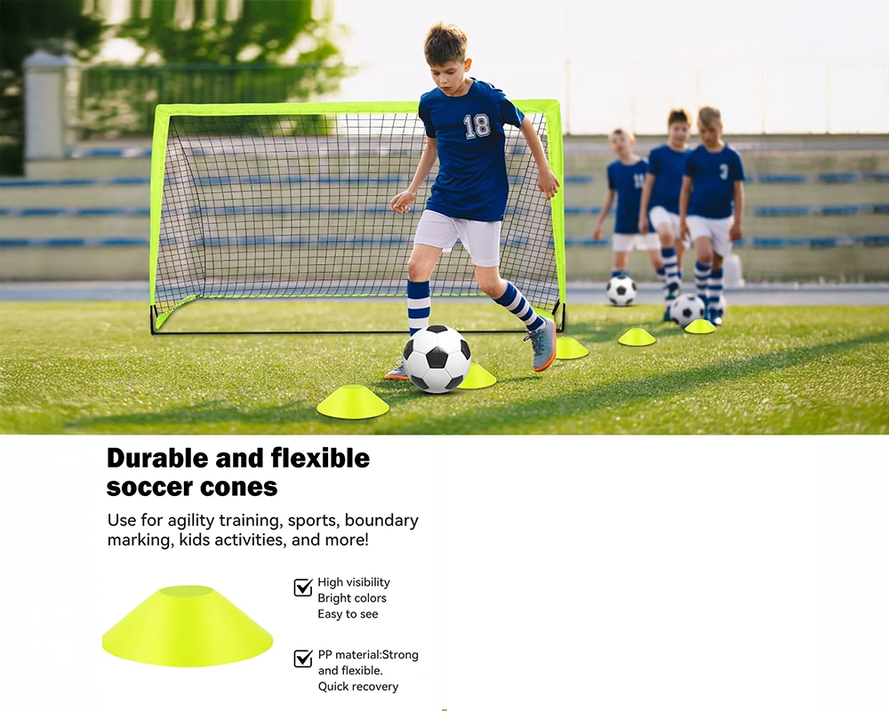 Kids Soccer Goal Set Portable Foldable Pop Up Soccer Net