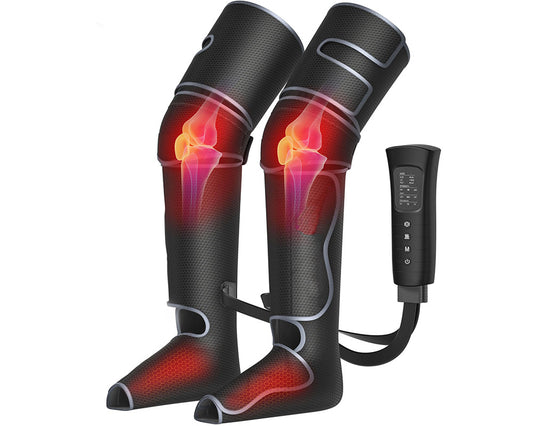 Leg Massager with Heat & Compression – Ideal for Varicose Veins, Muscle Fatigue & Cramps
