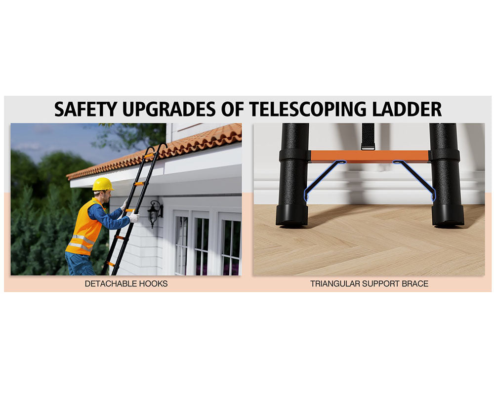 4.4M Telescoping Ladder – Portable, Durable, and Multi-Purpose