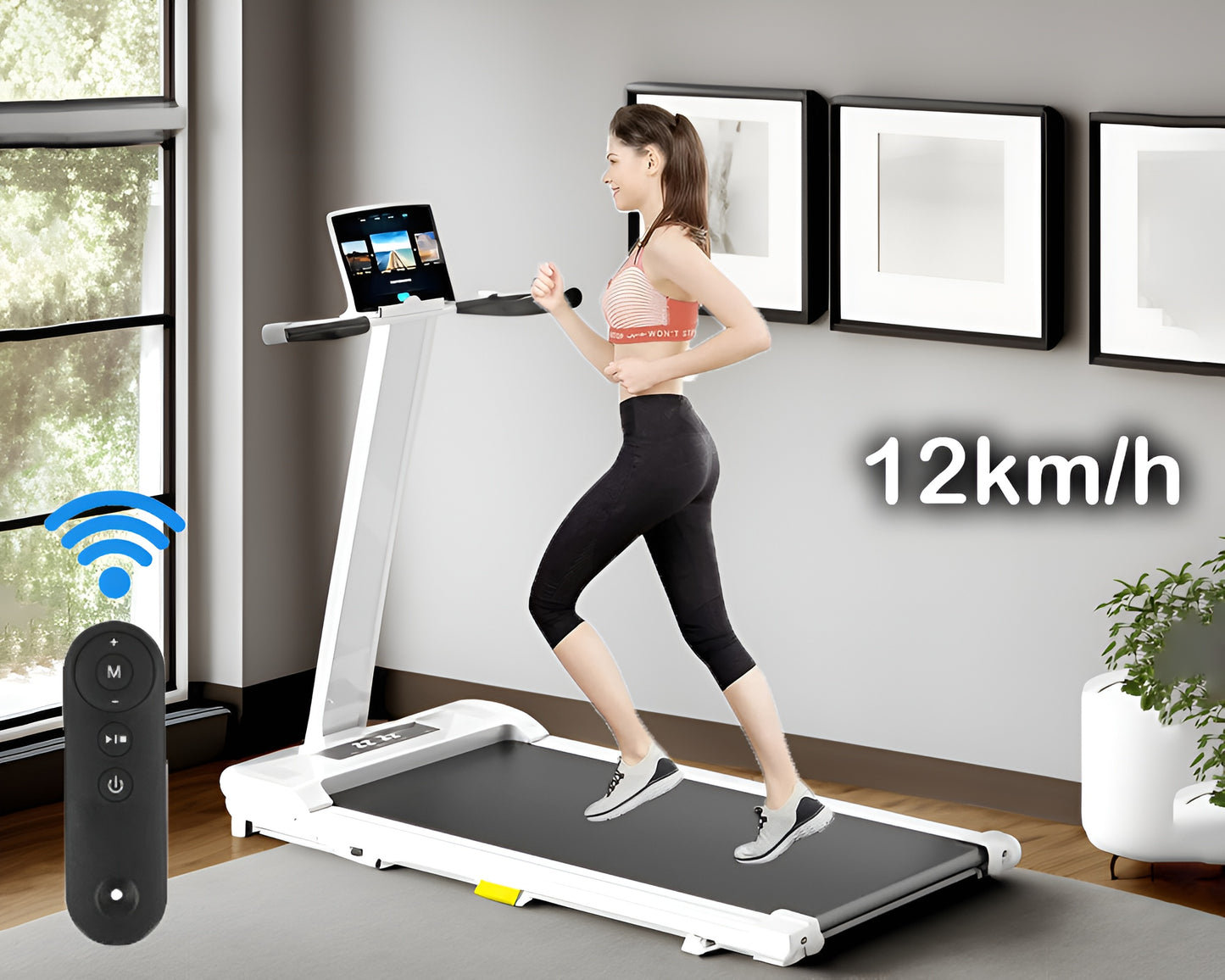 3.0HP Motor Treadmill Portable Treadmill – Electric Walking Treadmill Pad