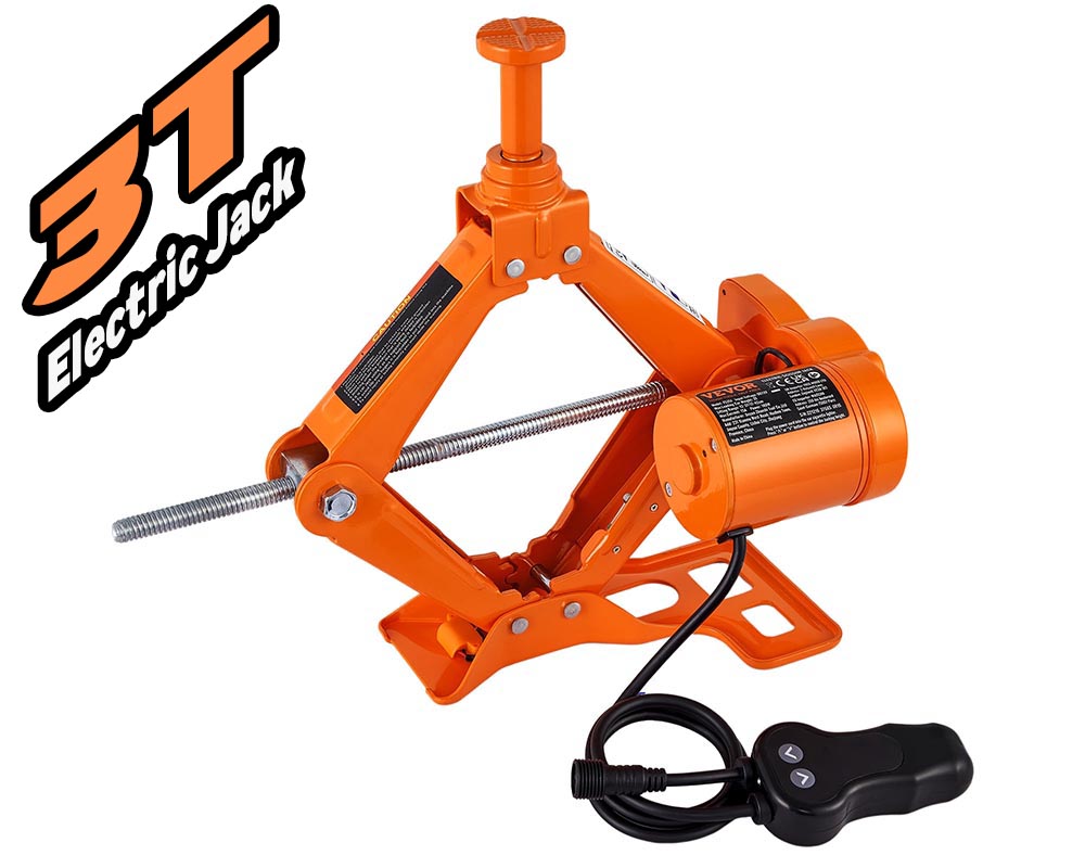 Electric Car Jack 3 Ton – Electric Scissor Jack for Car Repair (SUV Sedans)