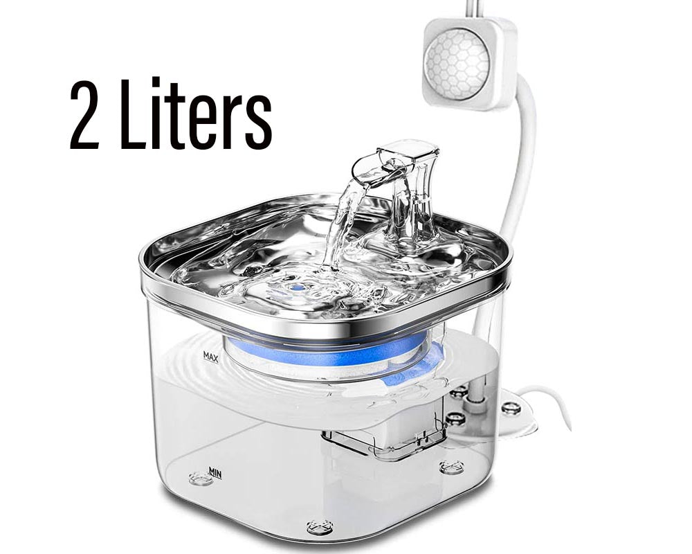 Cat Water Fountain 2L with Induction & Constant Temperature