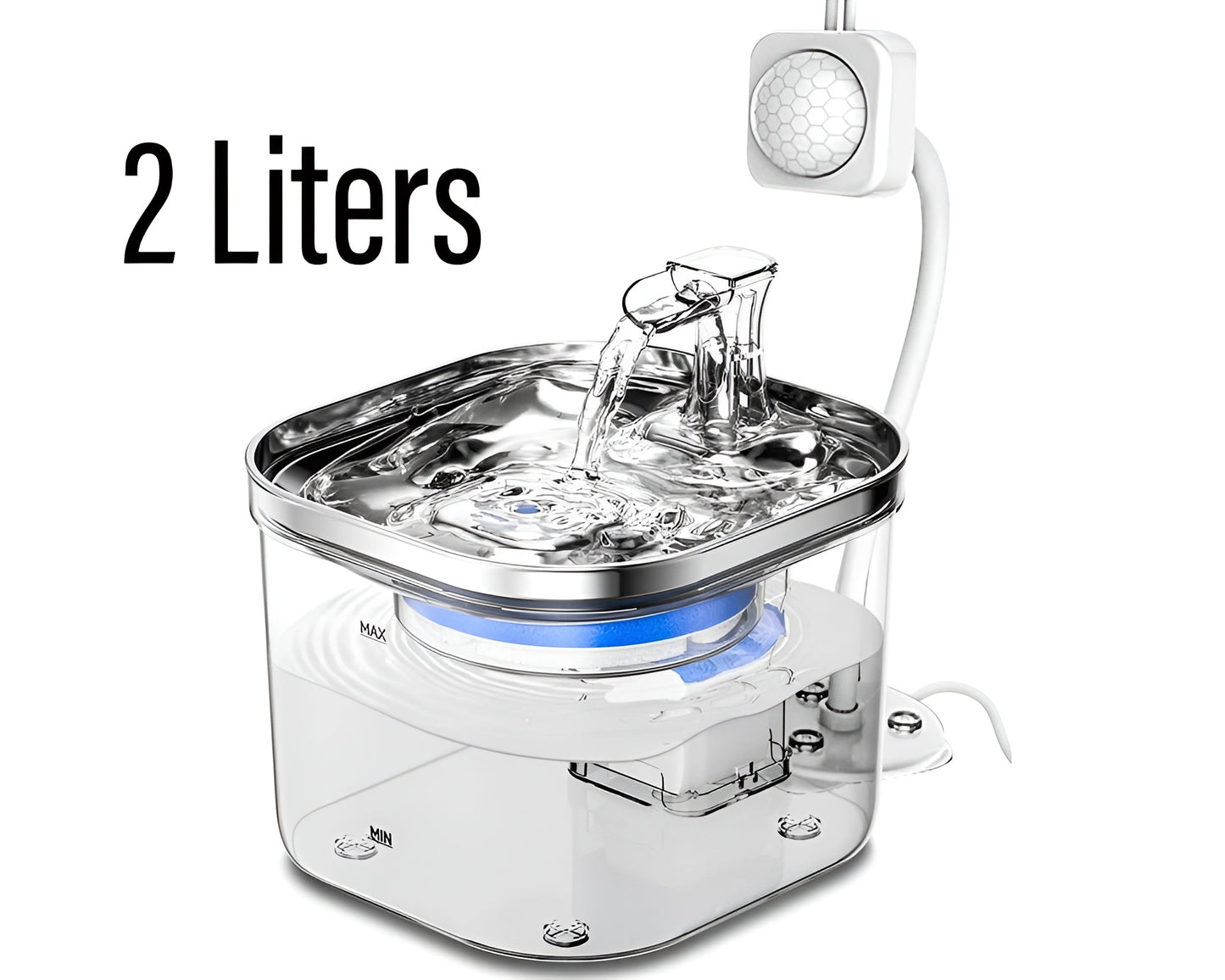 Cat Water Fountain 2L with Induction & Constant Temperature