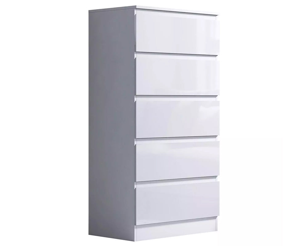 Tallboy Dresser 5 Chest Of Drawers Storage Cabinet