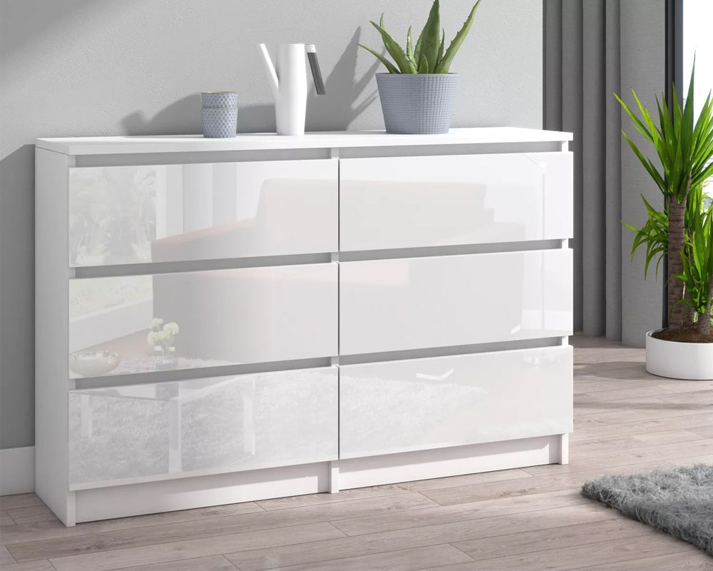 Tallboy Dresser 6 Chest Of Drawers Storage Cabinet