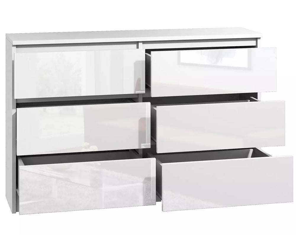 Tallboy Dresser 6 Chest Of Drawers Storage Cabinet